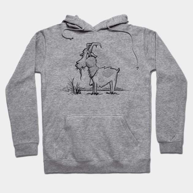 Chubby Goat Hoodie by Jason's Doodles